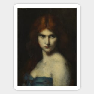 Study of a Head of a Woman by Jean-Jacques Henner Magnet